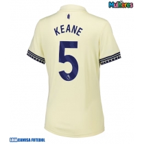 Camisa de Futebol Everton Michael Keane #5 Equipamento Secundário Mulheres 2025-26 Manga Curta